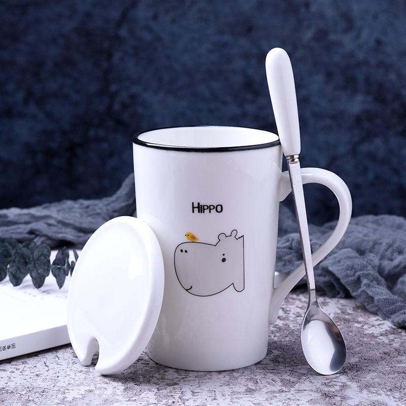 Creative Ceramic Mug Animal Large Capacity Water Cup Mug Couple Cup Breakfast Cup Coffee Cup Tea Cup