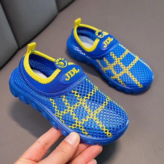 Children's Flat Shoes In Spring and Summer Soft Sole Non Slip Sports Single Shoes Colorful Mesh Breathable Casual Shoes