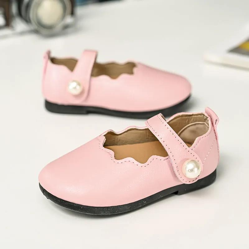 Girls Leather Shoes for Children Wedding Dress Princess Dance Shoes Kids Black Student Sandals Korean Fashion Performance Shoes