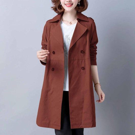 2021 New Women's Windbreaker Coat Spring Autumn Slim Basic Zipper Jacket with Lining Ladies Short Windbreaker Plus Size