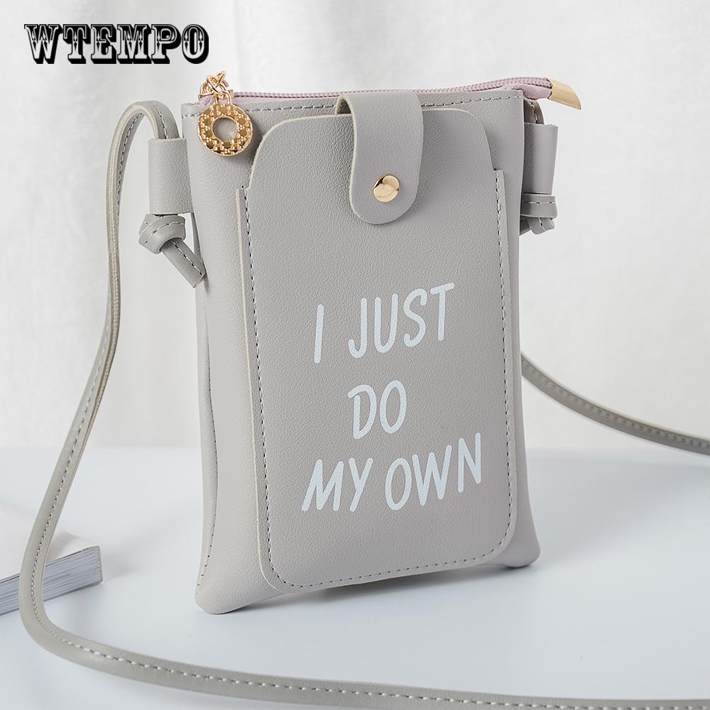 Women Crossbody Bag  Mini Bag Portable Solid Coin Purse Change Money Bag Phone Back