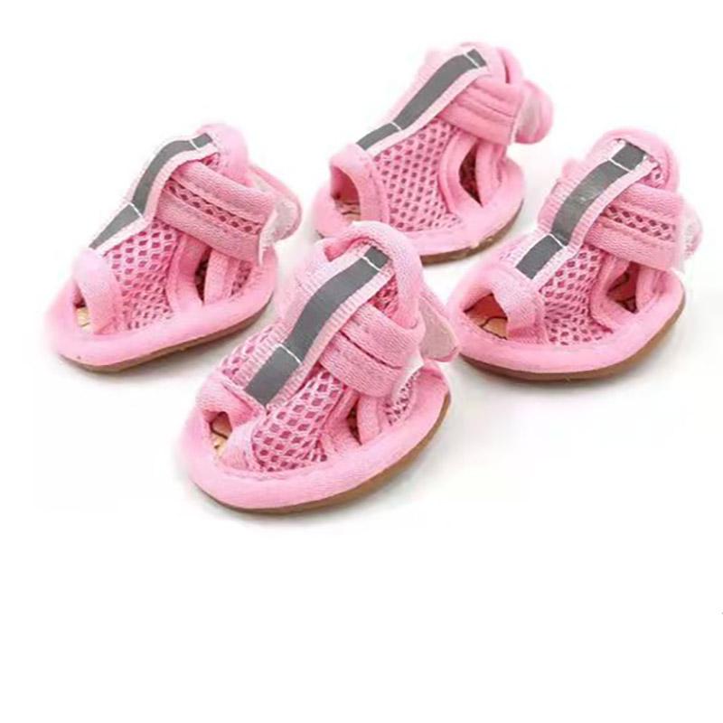 Breathable Mesh Hollow Sandals Summer Pet Dog Puppy Water Repellent Anti-Slip Shoes