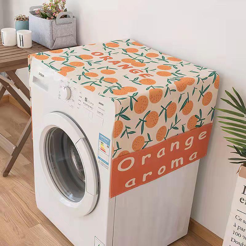 Drum Washing Machine Cover Waterproof Sun Protection Cover Double Door Refrigerator Cover Towel Oven Cover Dust Towel Microwave Oven