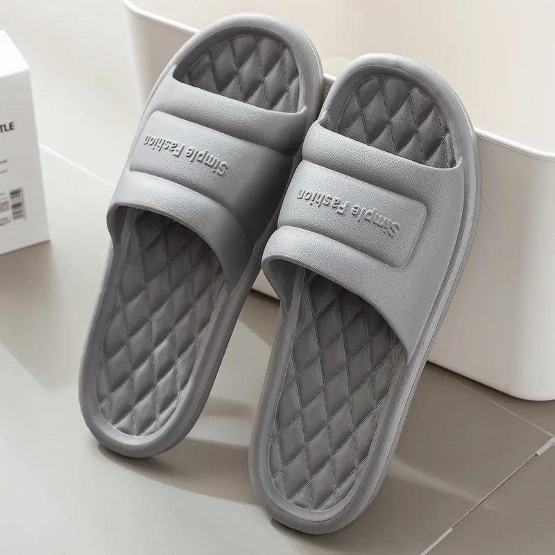 Sandals and Slippers Indoor Home Household Silent Bathroom Bathing Non-slip Soft Bottom Outer Slippers Light and Soft