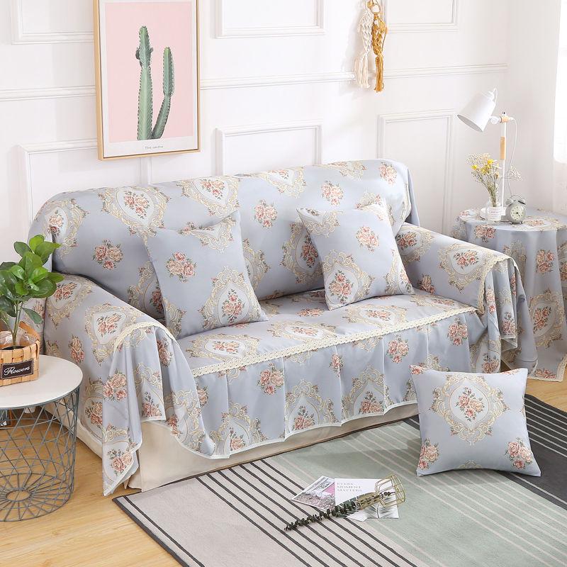 European Style Sofa Cover Slipcover with Skirt New Jacquard Armchair Couch Covers for Living Room