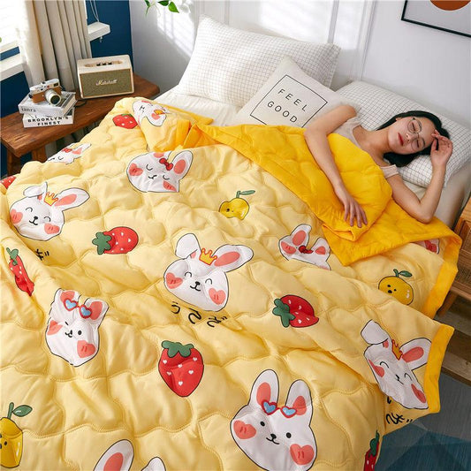 Double Air-conditioning Quilt Washed Cotton Quilt Student Single Summer Dormitory Spring and Autumn Quilt