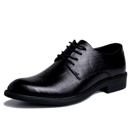 Mens Fashion Leather Shoes Male Casual Dress Lace Up Wedding Shoes for  Men Shoes