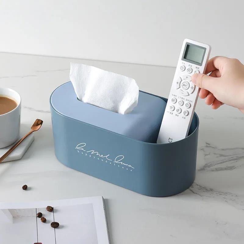 Tissue Box Pumping Box Home Living Room Dining Room Coffee Table Nordic Simple Multifunctional Creative Cute Remote Control Storage