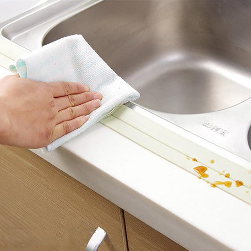 Kitchen Waterproof Strip Beautiful Seam Stickers Sink Waterproof Mold Tape Toilet Gap Wall Foot Line Stickers