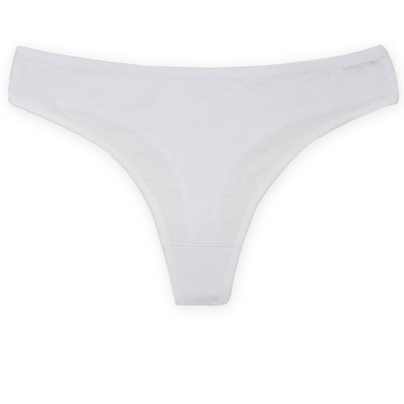 6 Pieces/set of Pure Cotton Underwear Panties Female T Back Sexy Fashion Large Size Wide Belt Pure Color Panties