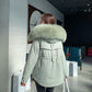 Winter Fashion Trend Mid-length Women's Thick and Loose Fur Collar Student Korean Coat Quilted Jacket