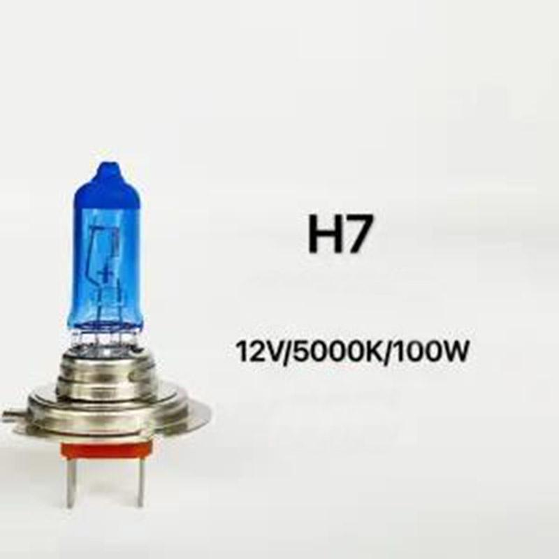 2pcs Xenon Halogen Car Bulb 12V100W H4 High Beam and Low Beam Integrated H3 H1 H7 Fog Lamp Car Headlight Super Bright Spotlight