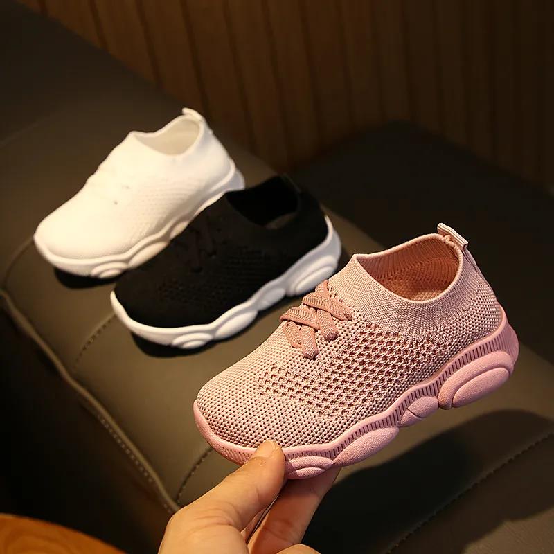 Kids Shoes Anti-slip Soft Rubber Bottom Baby Sneaker Casual Flat Sneakers Shoes Children Size Girls Boys Sports Shoes