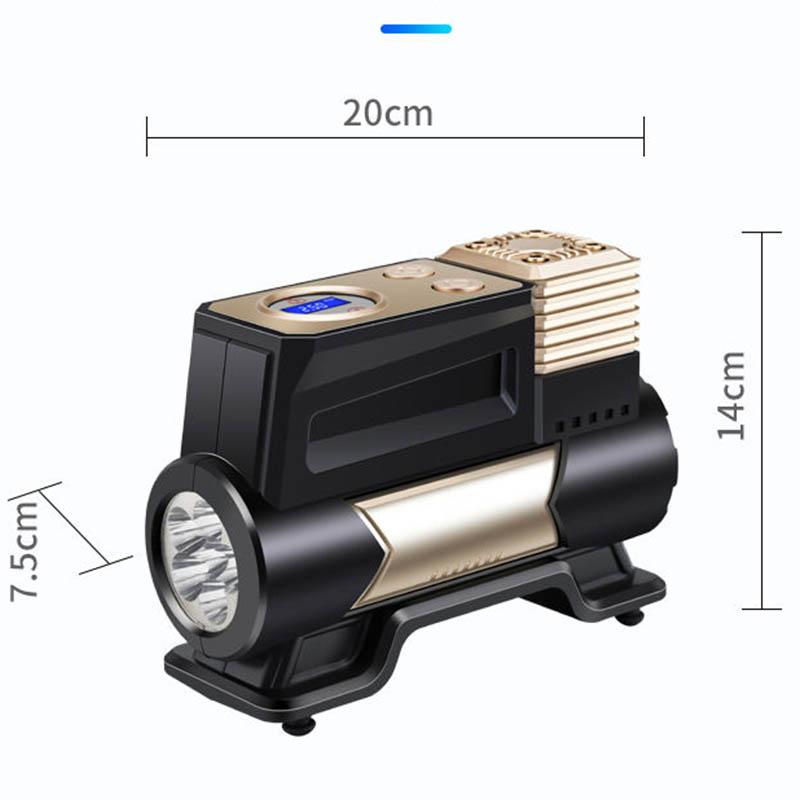 Car Air Pump Small Car Multi-function Air Pump Portable Tire Electric Air Pump Digital Display Screen Mechanical Pointer General Inflating Tool