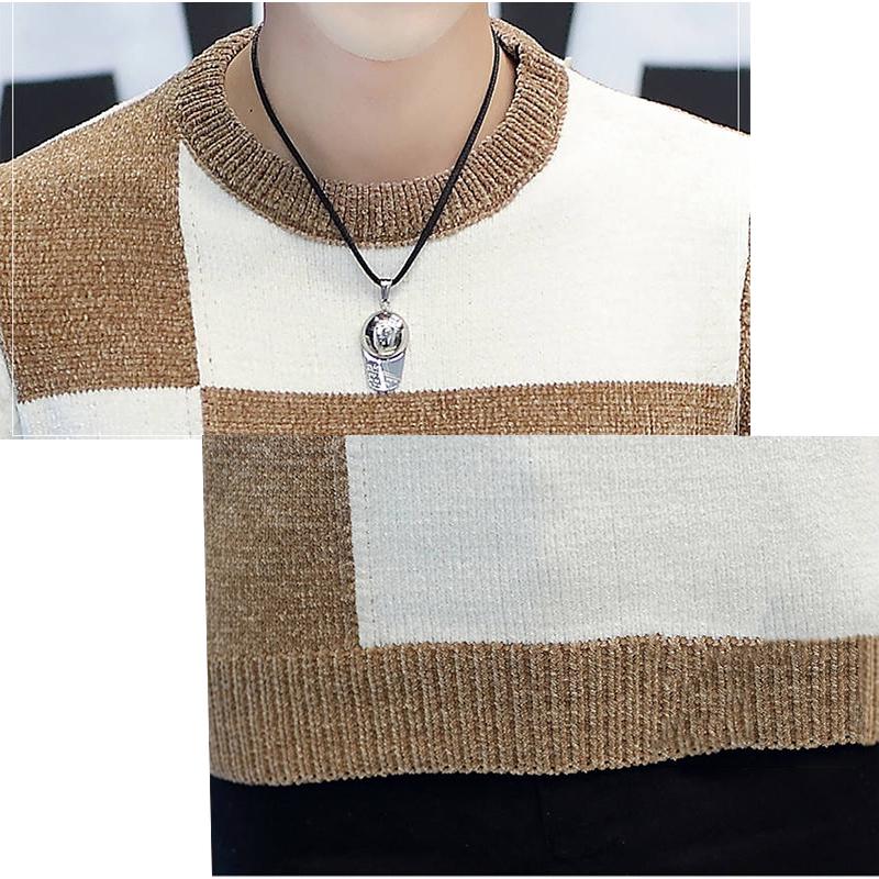 2019 Autumn Mens Sweater O-Neck Cool Axe Print Knitting Mens Sweaters and Pullovers Men Pullover Men