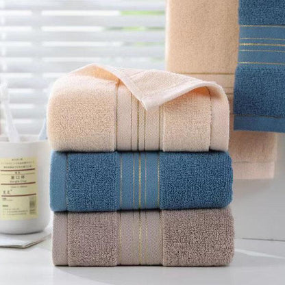 Bathroom Accessories Striped Pattern 3pcs Towels Soft Cotton Towel for Face Washing Water Absorption Household Towels