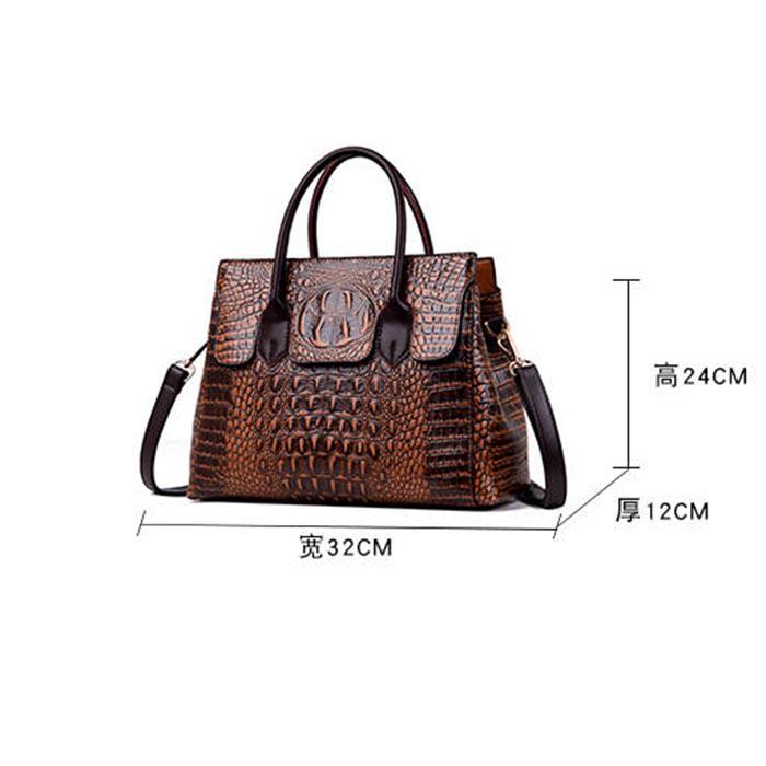 Crocodile Pattern Leather Handbag Bag Female Messenger Bag Europe United States Shoulder Bag Female