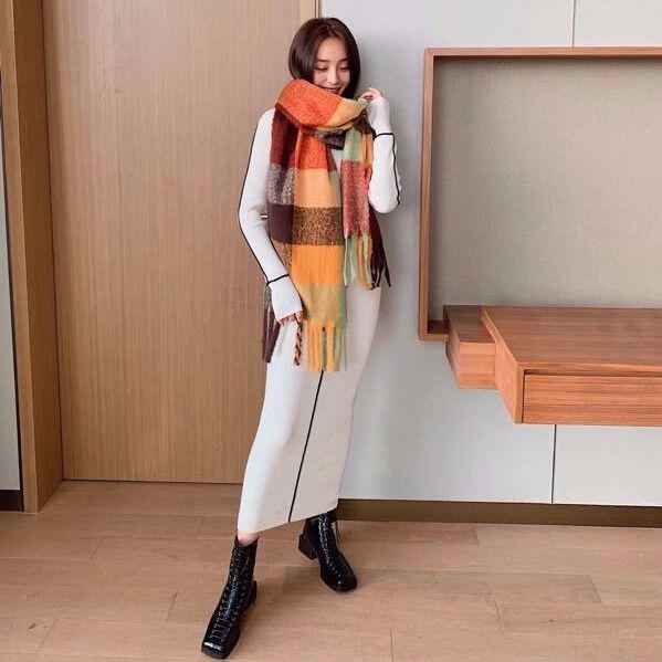 Winter warm scarf Christmas gift Woman Trend Wild Shawl scarf Long section scarf Birthday present