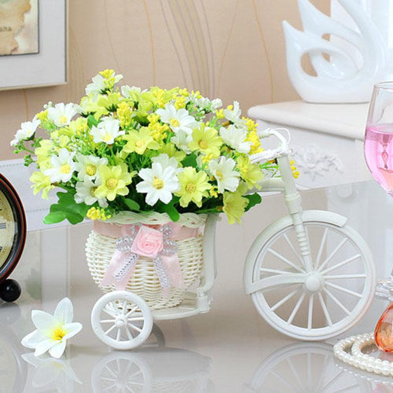 Artificial Flowers Simulation Flower Cart Potted Coffee Table Dining Table Floral Decoration Ornaments Flower Bedroom Living Room Cabinet Desktop