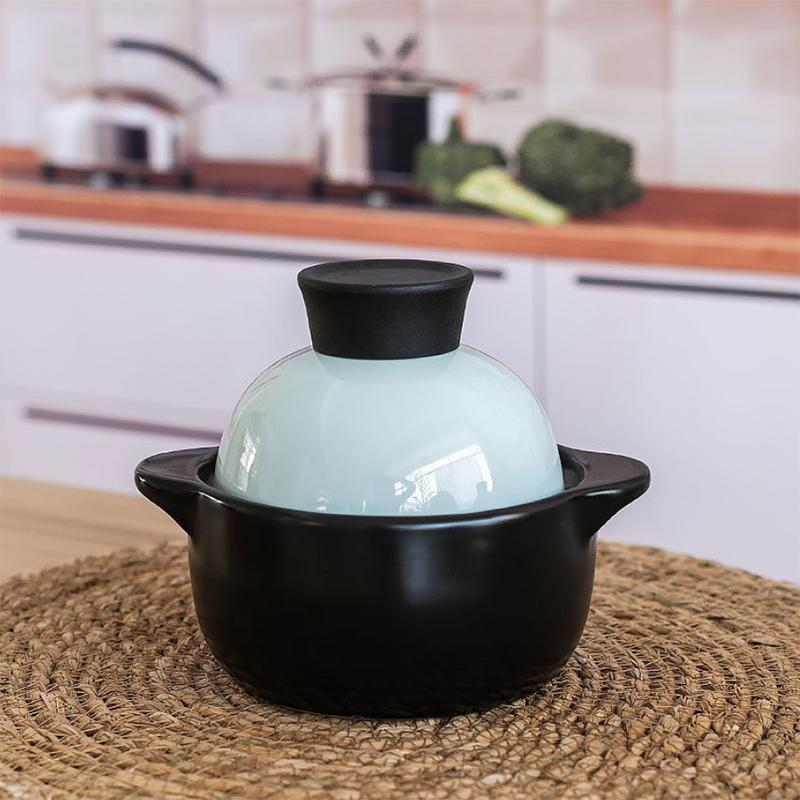 Casserole Stew Pot Soup Household High Temperature Resistant Ceramic Pot Complementary Food Small Casserole Stone Pot