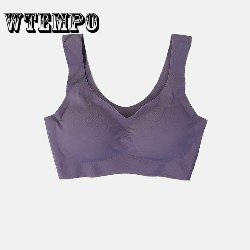 Bras for Women Seamless Bralette Shockproof Thin Cup Without Steel Ring Sports Bra Fitness Vest