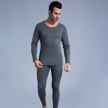 Men Winter Thermal Underwear O-neck Male Autumn Tight Suit Thicken Windproof Long Sleeve High Elasticity Slim Tracksuit Wearable  Spring Pajamas