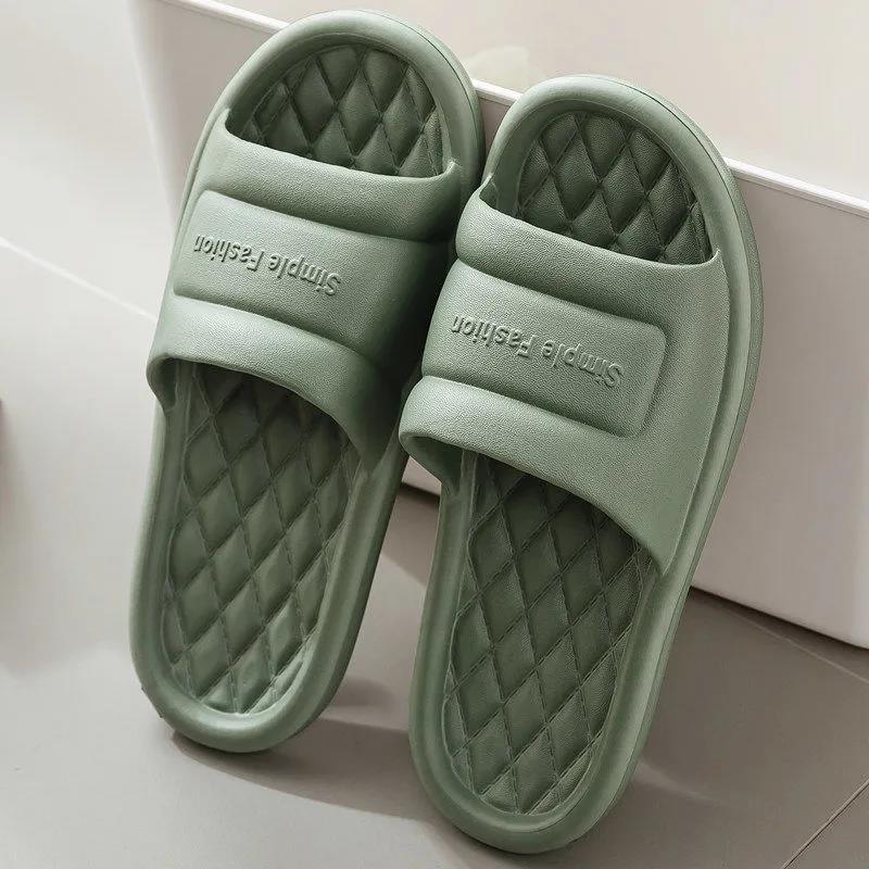 Sandals and Slippers Indoor Home Household Silent Bathroom Bathing Non-slip Soft Bottom Outer Slippers Light and Soft