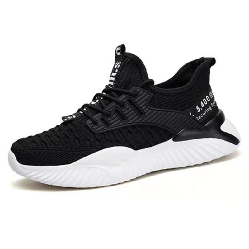 Men's and Women's Sports Shoes Spring Student Casual Shoes Flying Knitting Running Shoes Korean Men's Shoes Coconut Shoes Sneakers