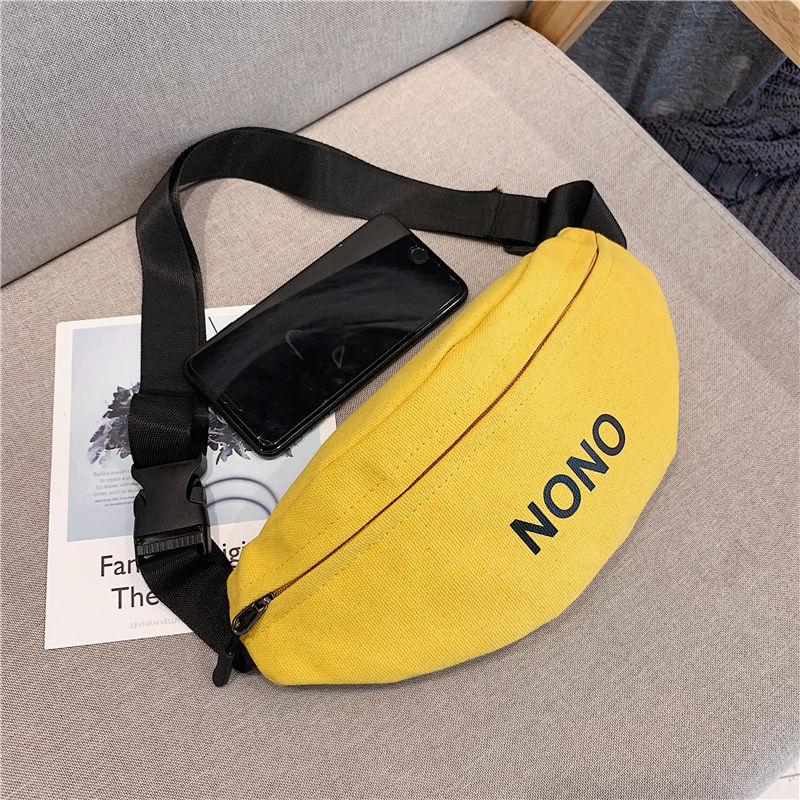 Unisex Casual Sling Bag Waist Packs Shoulder Bag Canvas Crossbody Bags Zipper Closure Adjustable Belt Sport Travel Pouch Purse