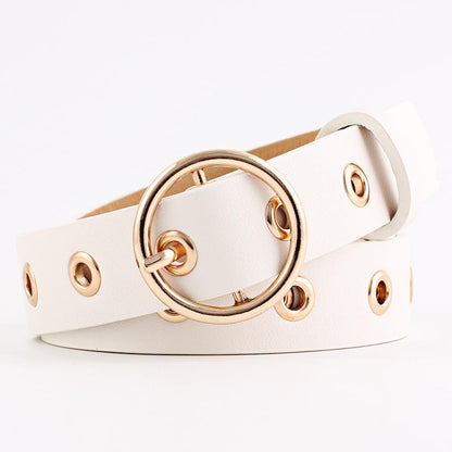 Belt Fashion Women Vintage Accessories Casual Thin Leisure Leather Belt