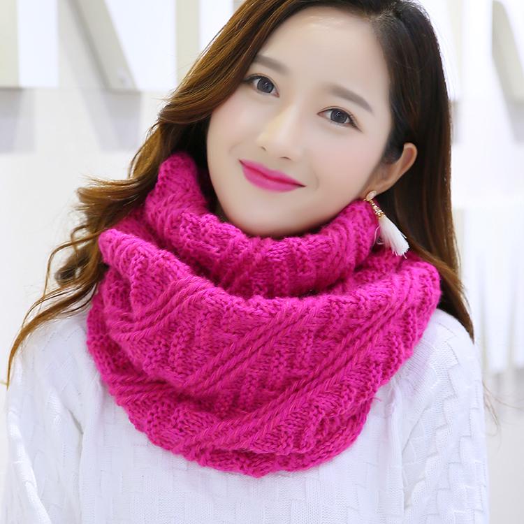 Warm Accessories Women Men Infinity Shawl Knitted Neck Warmer Scarf