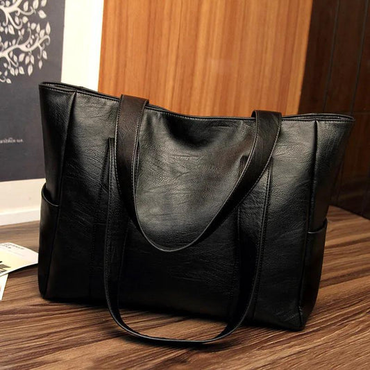 Women Tote Shoulder Messenger Bags Casual Portable PU Leather Large Capacity Soft Surface Hobo handbag