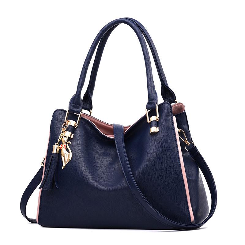 Big capacity European and American style Shoulder Handbag Trendy wild Woman bag Patent leather bag