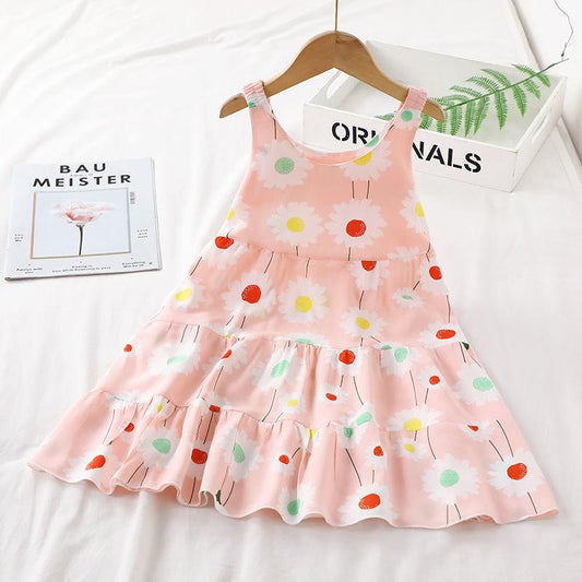 Children's Summer Clothes Baby Girls Princess Dresses Little Girls Children's Clothes Girls' Dresses Cotton Sil Children's Western Style Skirts