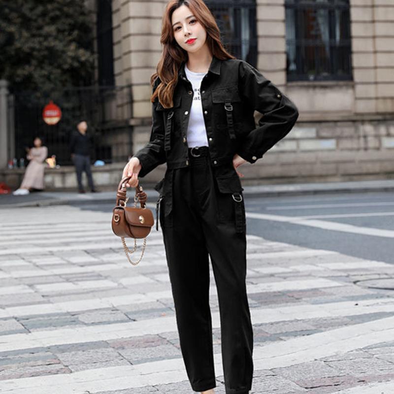 Workwear Suit Women Spring  Autumn Casual Fashion Professional Two-piece Trousers