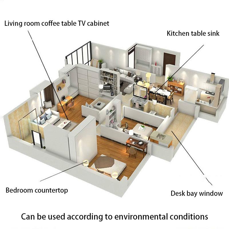 Pvc Waterproof Anti-scald and Oil-proof Soft Glass Coffee Table Mat Tablecloth Desktop Protective Film TV Cabinet Desk Table Mat