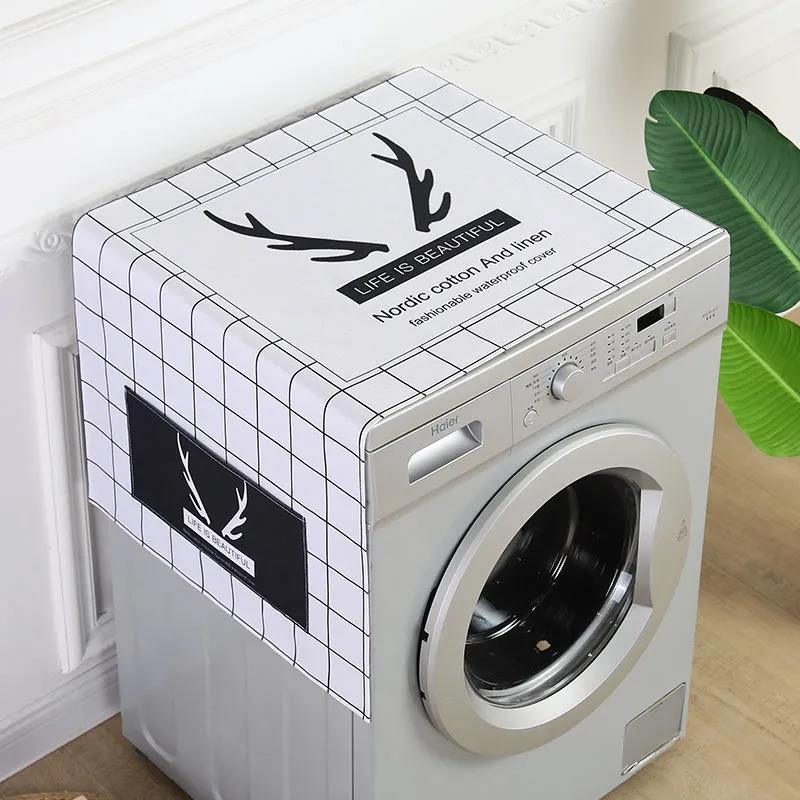 Dust Cover Refrigerator Cover Cloth Washing Machine Dust Cover Dust Cover Household Universal Cover Cloth Microwave Oven Oil Cover