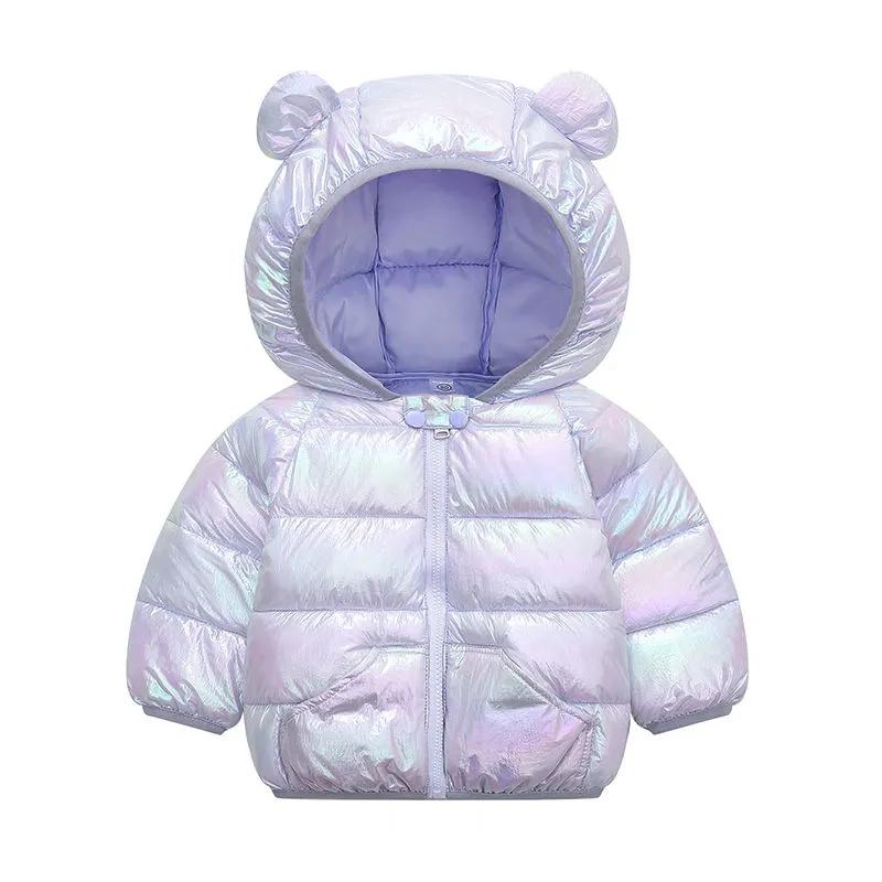 Baby Boys and Girls Top Cotton Coat Winter Clothes Children's Lightweight Cotton Jacket Hooded Down Jacket