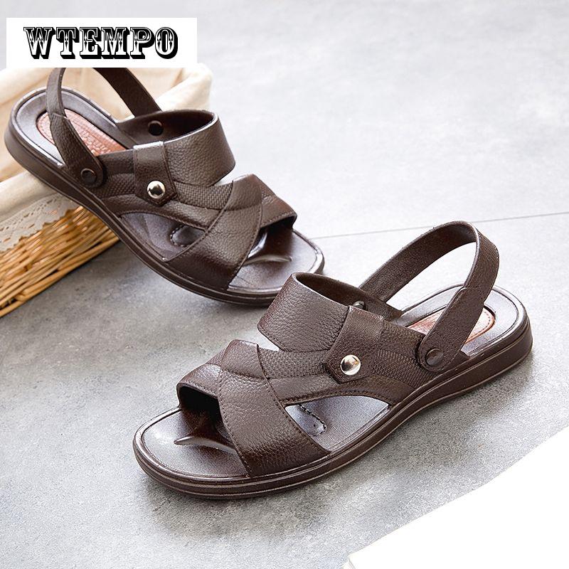 Men's Sandals Summer Soft Bottom Casual Beach Non-slip Men's Sandals and Slippers