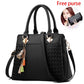 Black handbag for women mini tote bag Crossbody Bag handbag organiser insert with zip Free purse