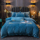 Thick Crystal Velvet Emperor Bedding Winter Plus Velvet Warmth Double-sided Flannel Bed Sheet Four-piece Set