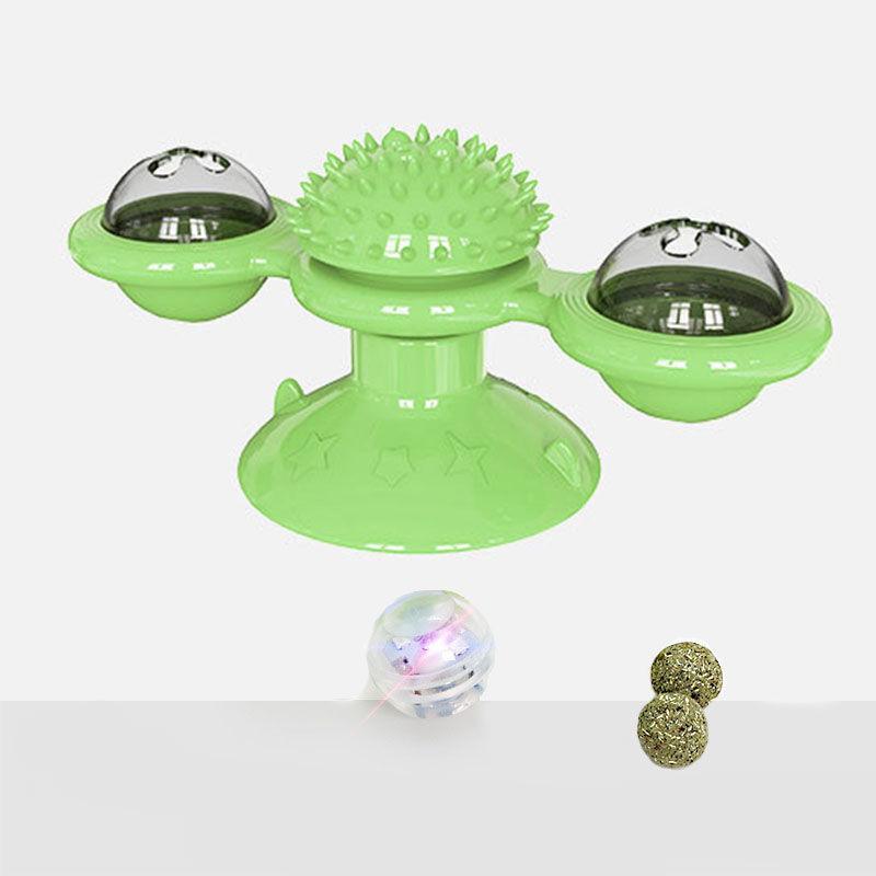 Rotating Cat Windmill Double Ball Turntable Cat Scratching Hair Artifact Cat Toy Pet Supplies