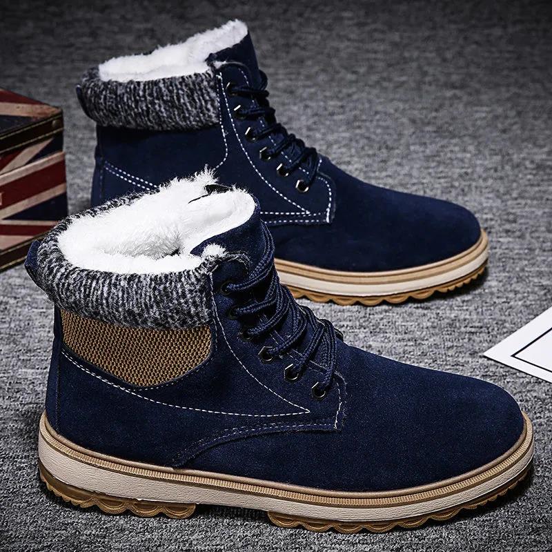 Winter Thickened High-top Martin Boots Waterproof Wild Cotton Boots Snow Boots Plus Velvet Warm Cotton Shoes