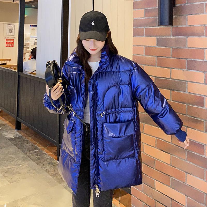 Glossy Down Women's Cotton-padded Jacket Winter Korean Style Loose Cotton-padded Jacket Student Bread Jacket