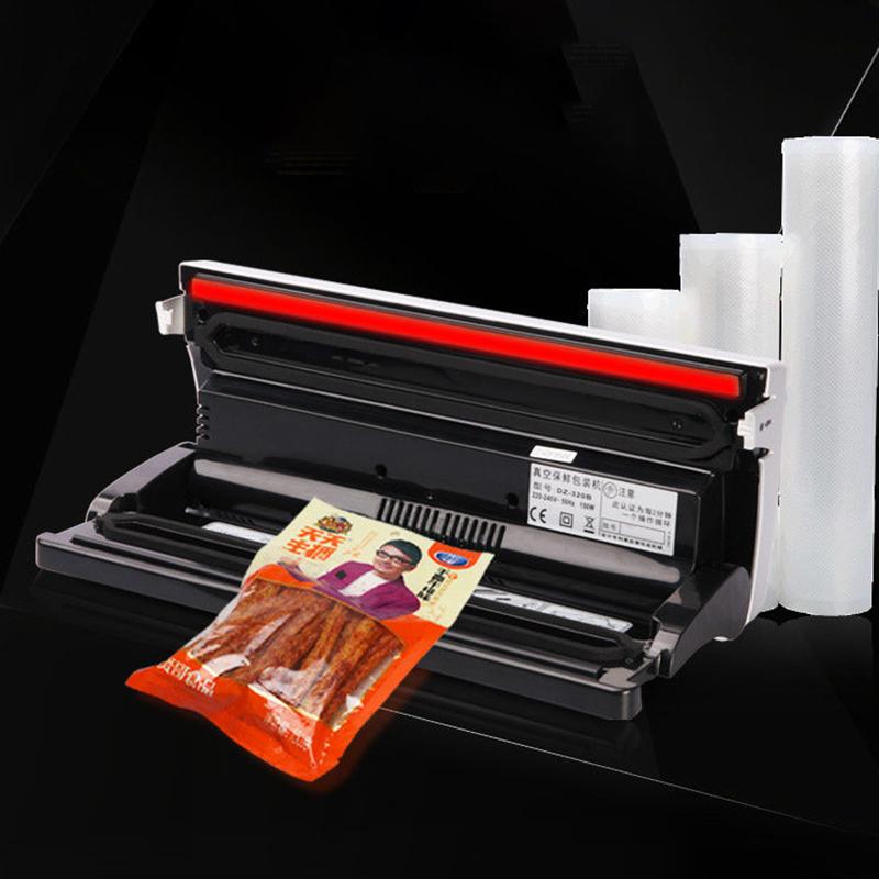 Best Food Vacuum Sealer 220V/110V Automatic Commercial Household Food Vacuum Sealer Packaging Machine Include 10Pcs Bags