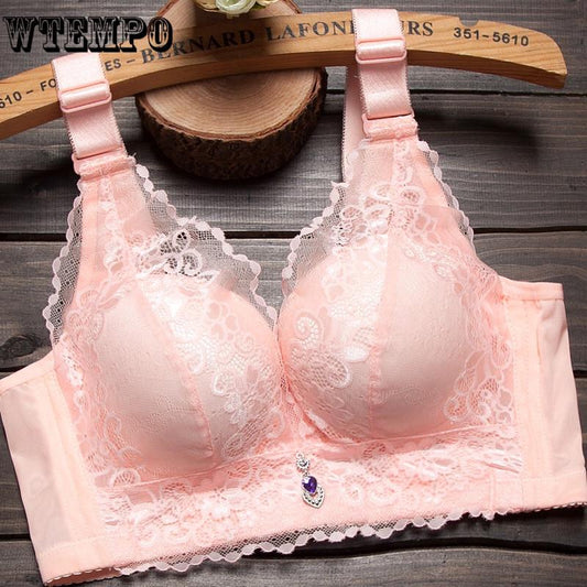 Female Brassiere Lingerie Plus Size C D Cup Push Up Seamless Comfortable Full Coverage Unlined Bra