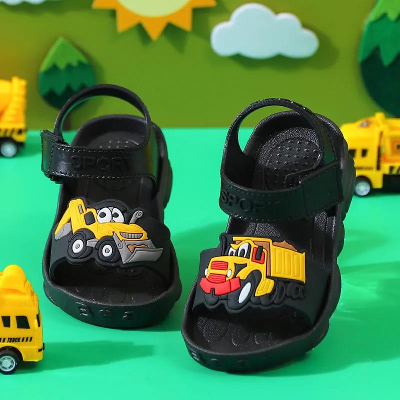 2021 Summer Boys Sandals Kid Sandals Children Shoes Cut-outs Rubber School Shoes Breathable Open Toe Casual Boy Sandal