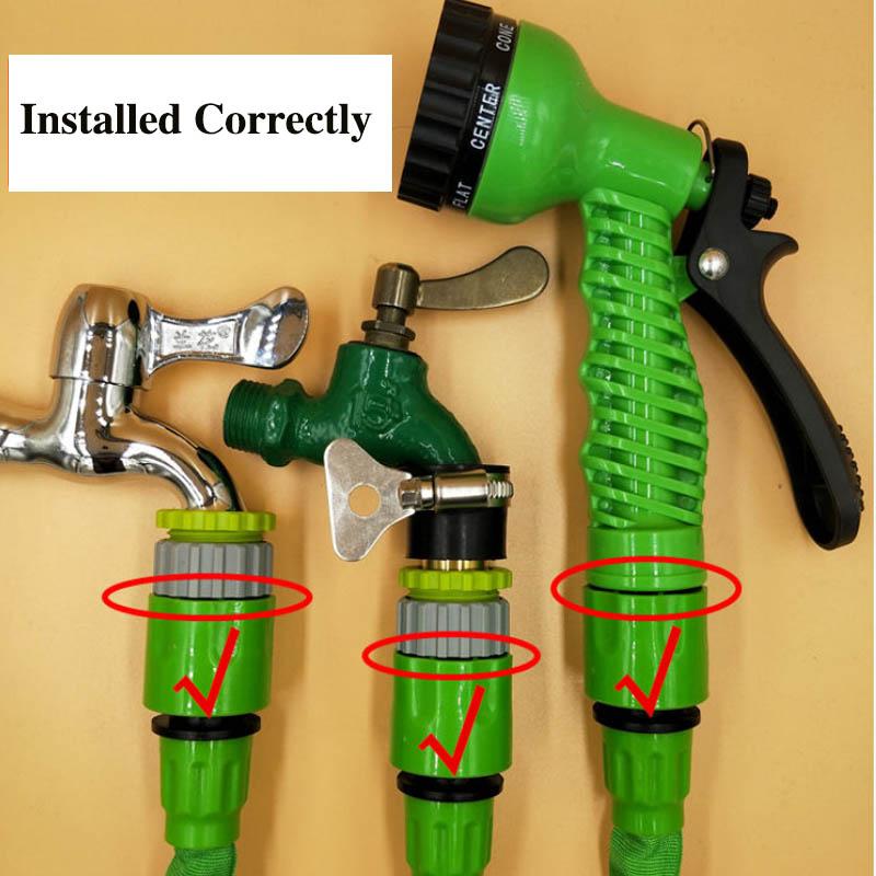 Car Wash Water Gun Telescopic Watering Hose Set High Pressure Household Antifreeze Plastic Multi-function Gun Standard Universal Joint