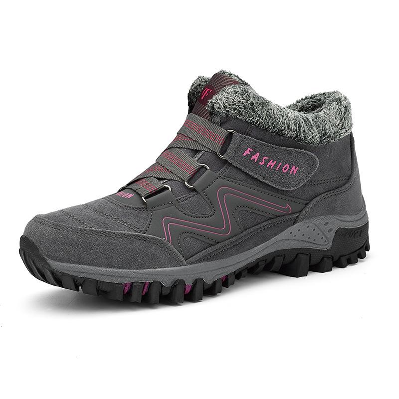 New Plus Fleece Warm Sports Shoes Men's and Women's Winter Plus Size Outdoor Leisure All-match Couple Shoes Snow Boots