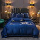 Thick Crystal Velvet Emperor Bedding Winter Plus Velvet Warmth Double-sided Flannel Bed Sheet Four-piece Set